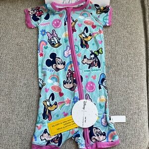 Little Sleepies Disney Mickey and Friends Shortie Romper